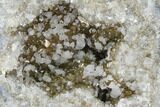 Keokuk Calcite Geode with Iridescent Chalcopyrite - Missouri #144727-2
